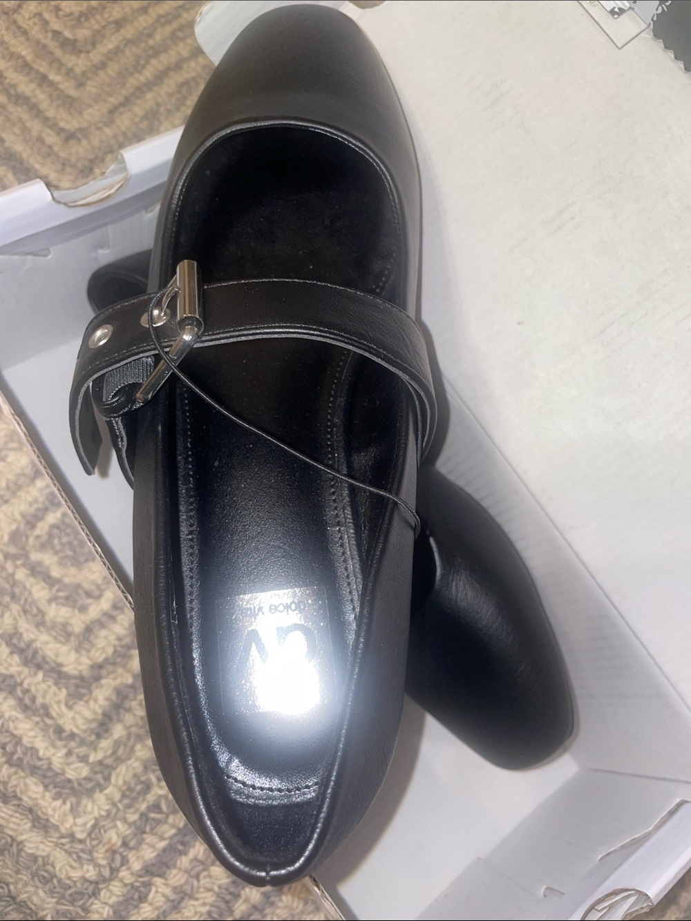 BNIB Dolce Vita women Classic Black Mary Jane Dress Shoes, size 7.5